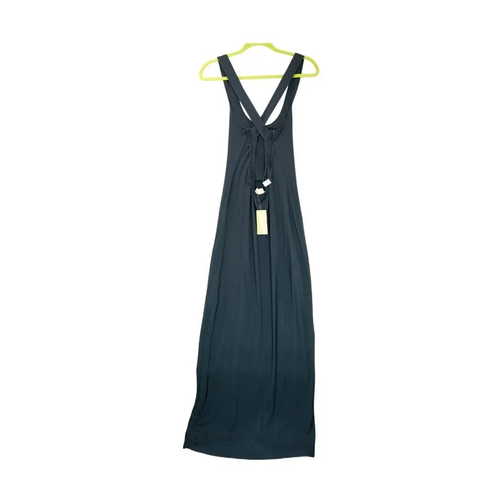 NWT MICHAEL KORS Women's‎ Solid Halter Maxi Dress Size XS MSRP $140 ~ Navy